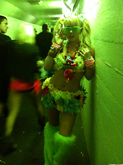Lexi Belle collected these photos while partying in costume
